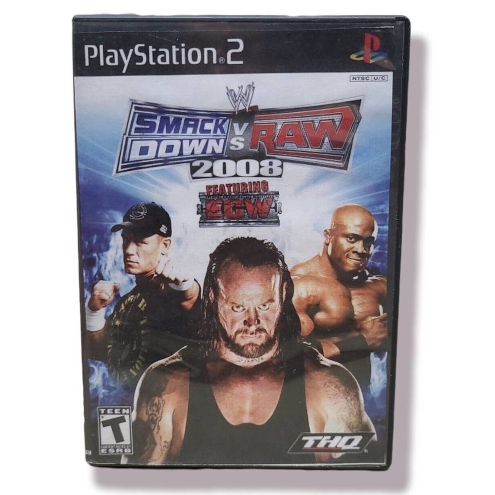 WWE SmackDown vs. Raw 2008 Featuring ECW PS2 Sony PlayStation 2 Complete